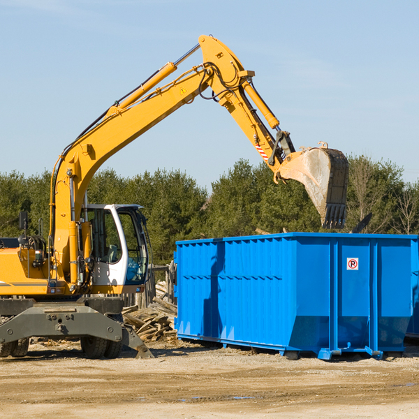 what size residential dumpster rentals are available in Forward Pennsylvania